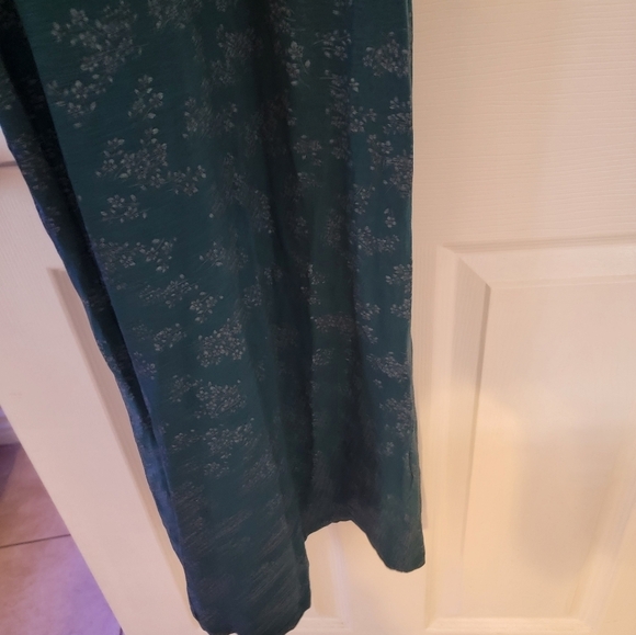 Roxy Jumpsuit Sz Small Smocked Straight Wide Leg Ditzy Floral Bohemian Beachy - Picture 3 of 12